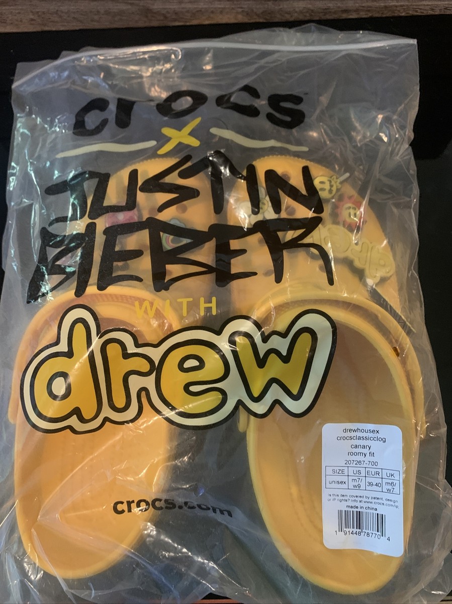 ショート Crocs X Justin Bieber With Drew House Classic Clog Size 7M/9W | eBay