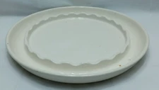 Large White Ceramic Ashtray 8 3/4 " Round Ashtray 22 Rests