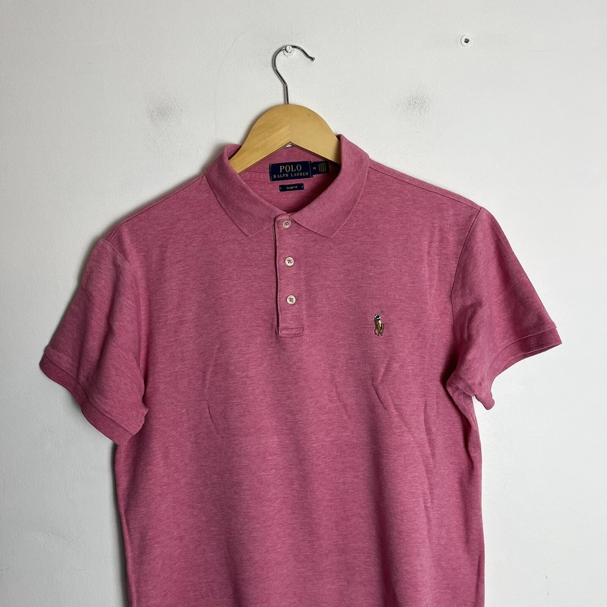 T shirt ralph lauren rose 2025 homme