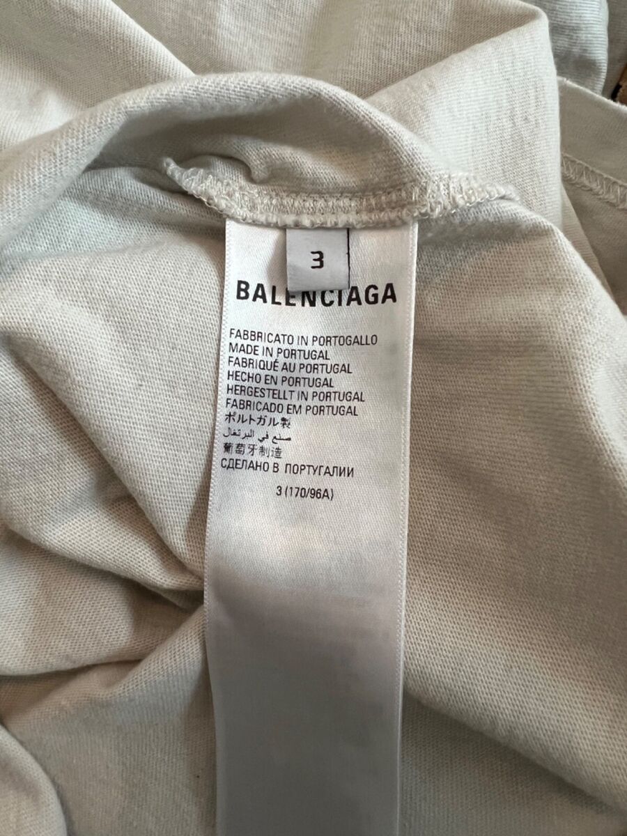 Balenciaga Be Different Apple Shirt beige | eBay Balenciaga Be Different Apple Shirt beige | eBay