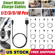 Lot 2.84mm Smart Watch Magnetic Charger Cable USB Fast Charging for Bands