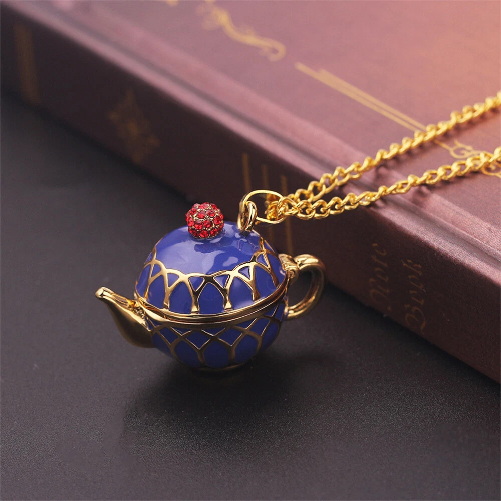 VETEMENTS Collana Teiera Ciondolo Vestiti Miss Carino Lungo Elegante Maglione Catena