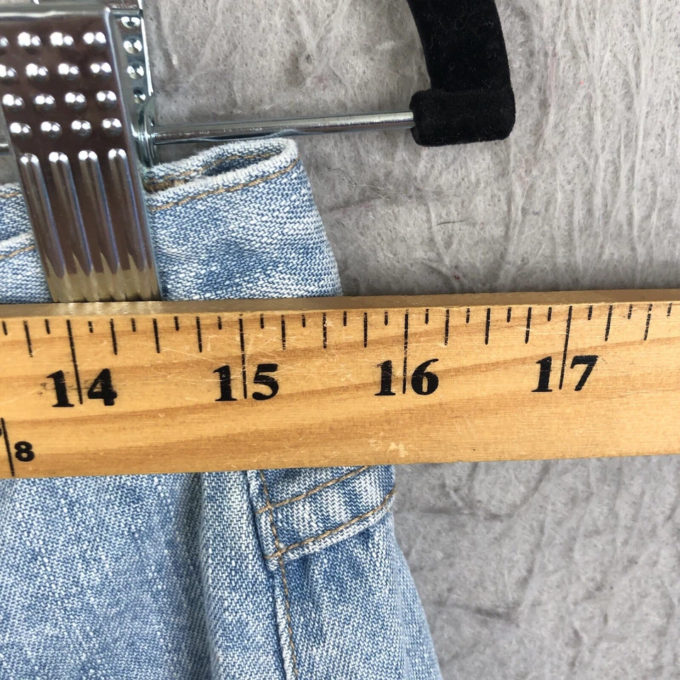 Pantalones Cortos Jean Vintage Xhilaration Juniros 11 Flores Pintadas Azules Retro Años 70 Hippie Foto 3 de 4