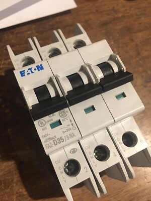 Eaton FAZ-D35/3-NA Circuit Breaker 35a 3 Pole 240vac 35 amp FAZD353NA Moeller