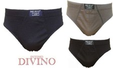 6 pezzi slip uomo divino art..76 soffice cotone 100% taglie normali e calibrate