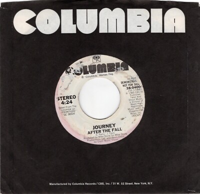 Journey   After The Fall 1983 Columbia Promo Rock VG Plays Perefctly