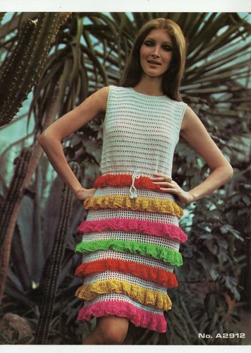 Vintage Crochet or Knit Fashion Pattern Leaflets 1970s Men Women Kid You Pick - Picture 110 of 116