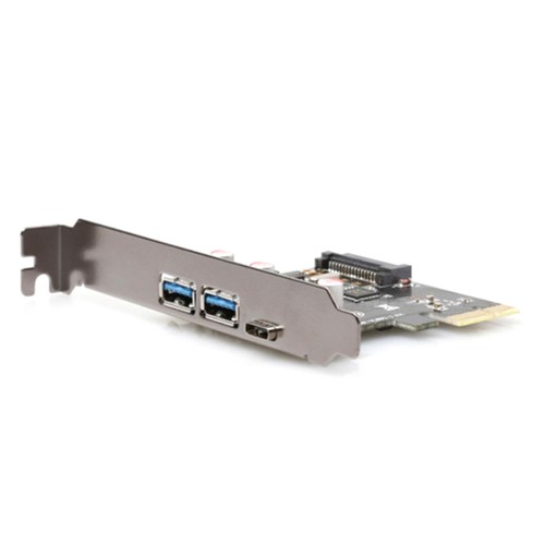 New Black 1 USB 3.1 Type C 2 USB 3.0 Type A Adapter Expansion Card - Picture 6 of 9