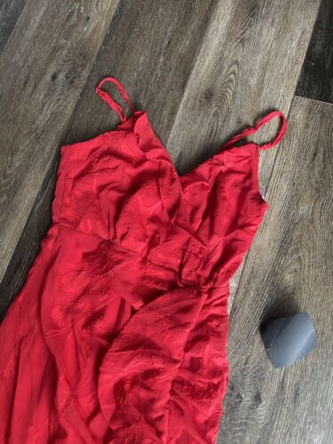 Lulus Crave your love red surplice ruffled maxi dress Xsmall - Picture 3 of 12