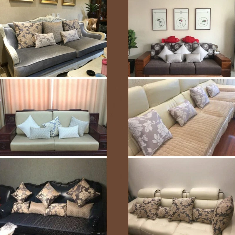 European Throw Sofa Pillow Case PillowCover Floral Cushion Cover Home Bed Decor - Image 4 of 4