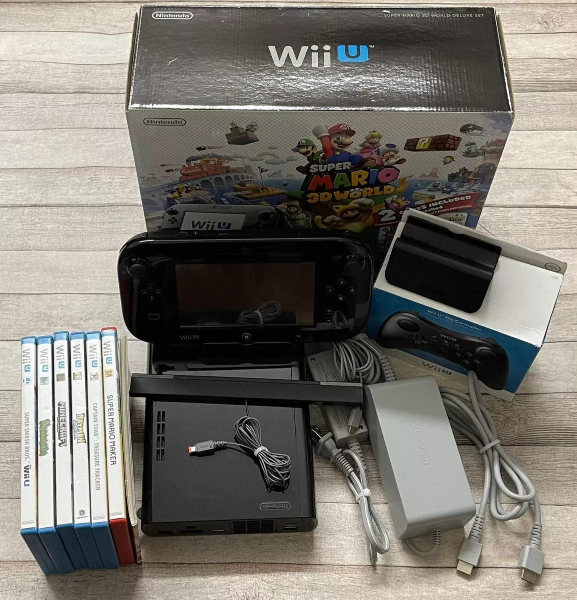 Nintendo Wii U Console Super Mario 3D World Deluxe Set 32GB Game System In  Box 45496881627