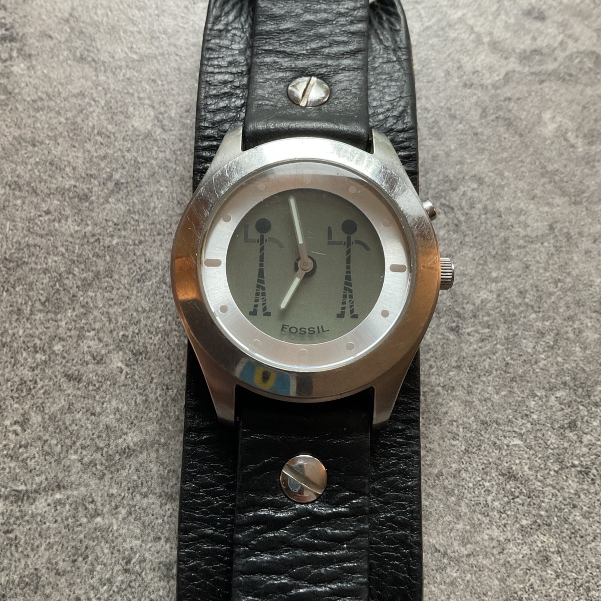 【レア】⭐️値下げOK⭐️Fossil BIG TIC JR-8194 棒人間 レア】⭐️値下げOK⭐️Fossil BIG TIC JR-8194 棒人間 - メルカリ