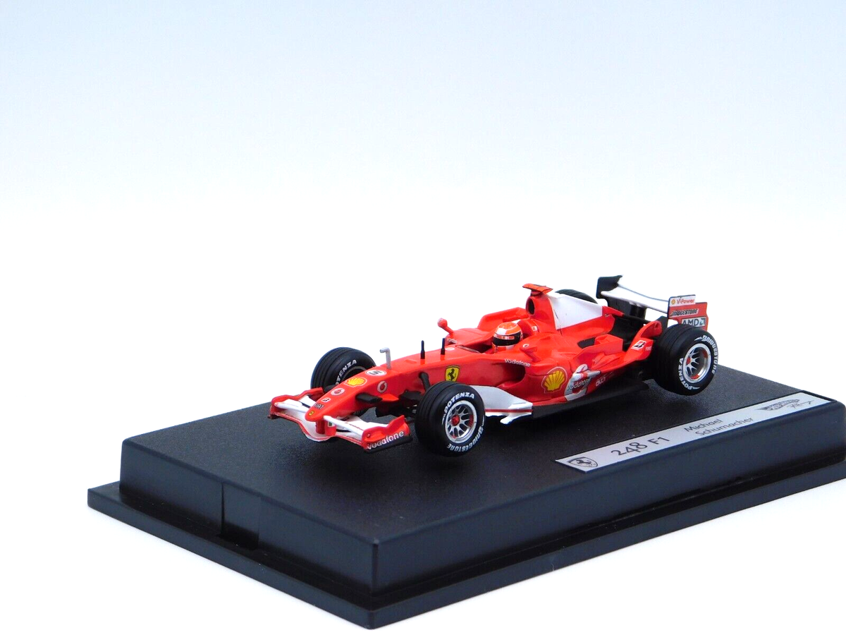 Hot Wheels 1/43 Ferrari 248 F1 – Schumacher, Très Bon état + Boîte