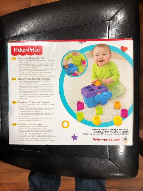 fisher price elephant shape sorter