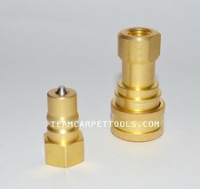 1/4" Quick Connect / Disconnect for Carpet Cleaning Extractors Male  Female Set