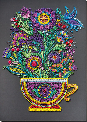 Abris Art Bead Embroidery Kit - Cup of happiness