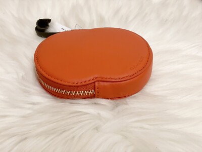 NWT Coach Leather HALLOWEEN JACK O LANTERN COIN CASE Pumpkin Purse