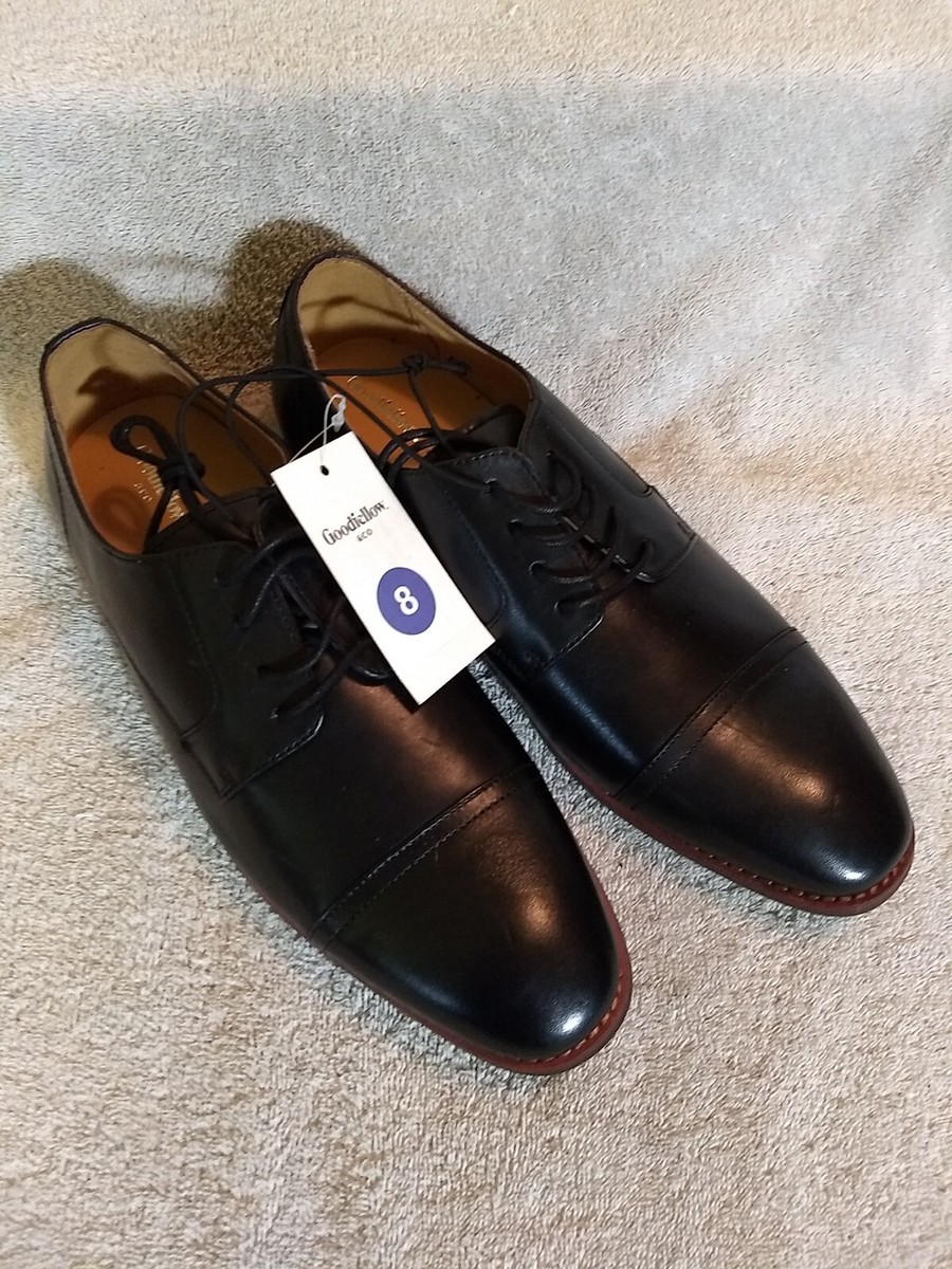 Goodfellow & Co Mens Black Leather Toe Cap Oxford Shoes  display picture 2