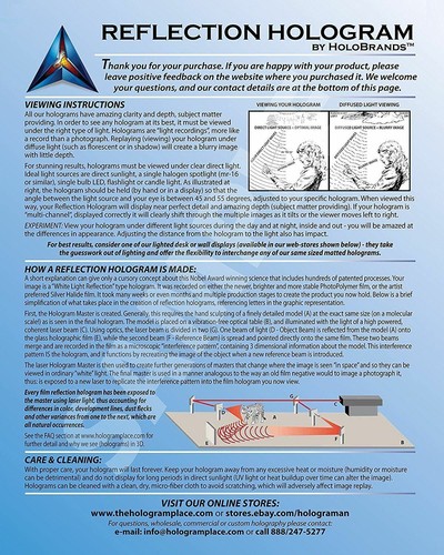 Máscara 4-up FOTOPOLÍMERO Holograma Cuadro Enmarcado - Imagen 12 de 12