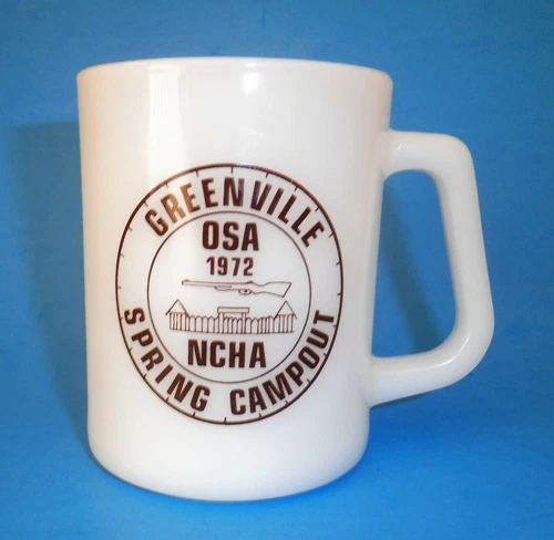 Vintage 1972 Campers OSA NCHA Greenville Spring Campout RV Coffee Glass Mug