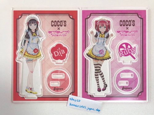 Love Live Kurosawa Ruby & Dia COCO's limited Acrylic Stand set Aqours japan idol - 第 1/3 張圖片