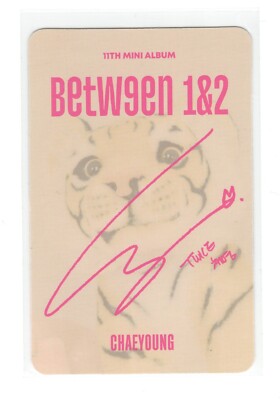 Twice Chaeyoung Photocard | Between1&2 Tiger Plush | eBay