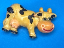 MUCCA ARANCIONE CALAMITA MAGNETE FRIGO FRIGORIFERO