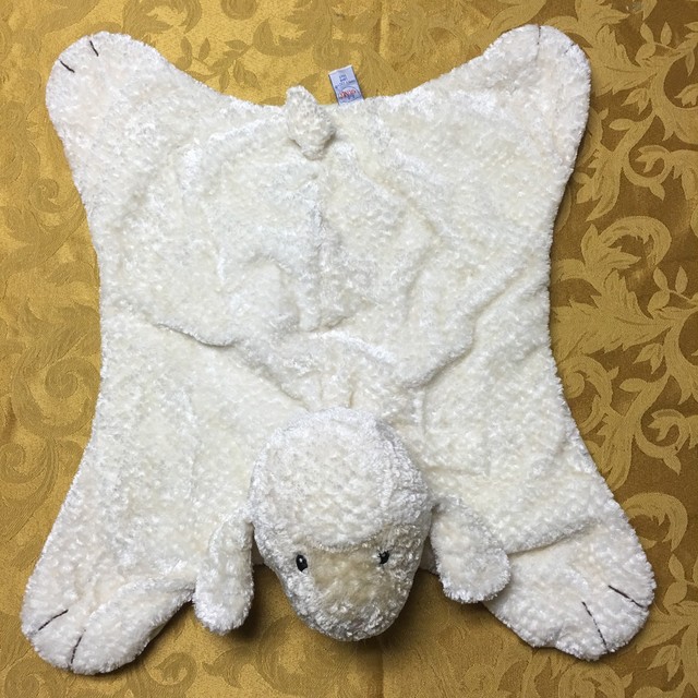 Baby GUND Comfy Cozy Lopsy Lamb Security Blanket Soft Plush 5865 Lovey