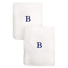 Authentic Hotel and Spa Sweet Kids 2-Piece White Turkish Cotton Hand Towels with