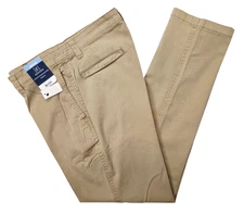 George #11897 NEW Men's Beige Athletic Fit Stretch Tapered Leg Chino Pants