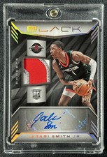 JABARI SMITH JR. 2022-23 PANINI BLACK ROOKIE PATCH AUTO HOLO GOLD RC JERSEY 1/5