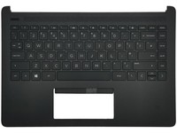 Genuine Hp 14S-FQ 14S-DQ Palmrest Abdeckung Tastatur Uk Schwarz M03796-031
