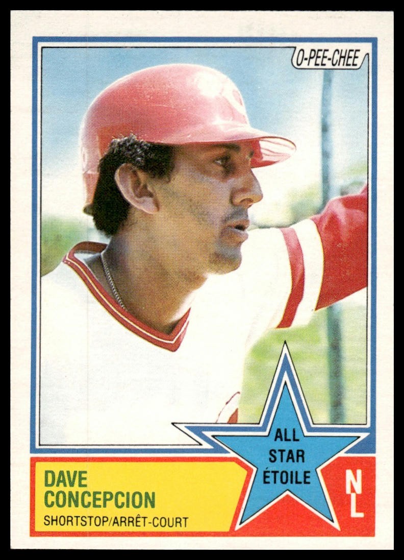 1983 O-Pee-Chee Dave Concepcion #32 Cincinnati Reds - Near Mint or Better