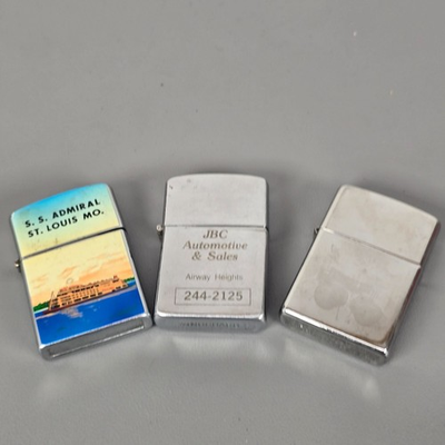 #ad S.S. Admiral St Louis MO Zippo Drumkit Windguard Vintage Cigarette Lighters READ $49.95