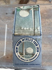 1939 New York World’s Fair Theme Center Perisphere Feature Matchbook Cover