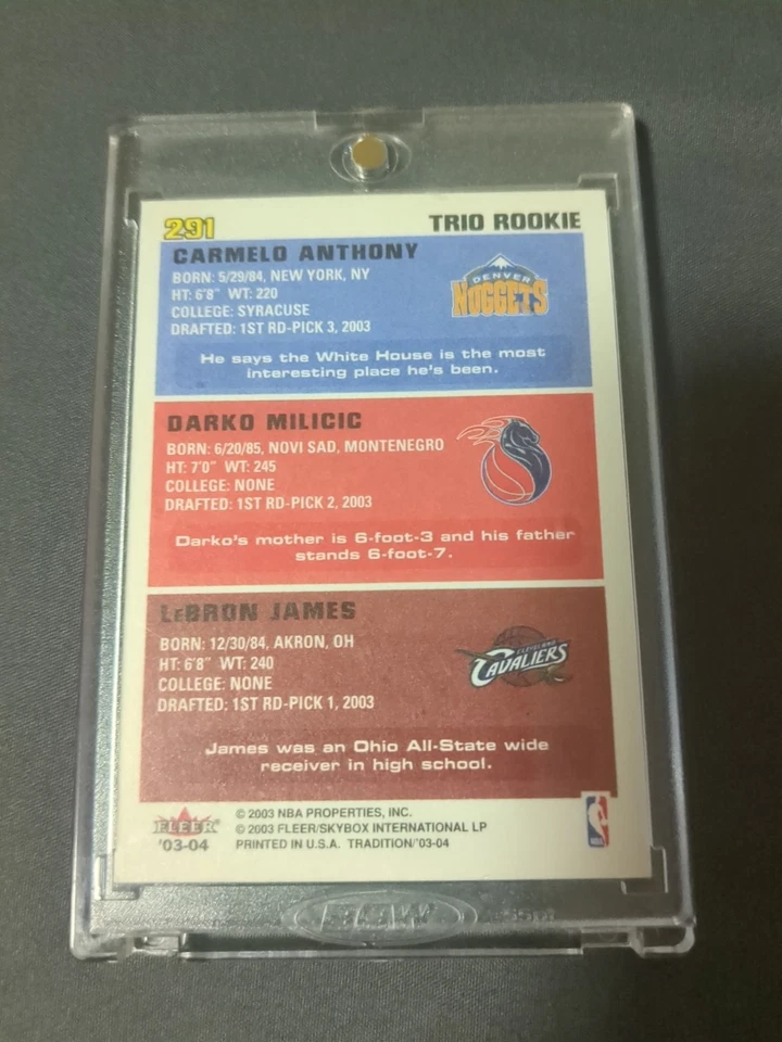 2003-04 fleer tradition Trio Rookie  - Image 2 of 2