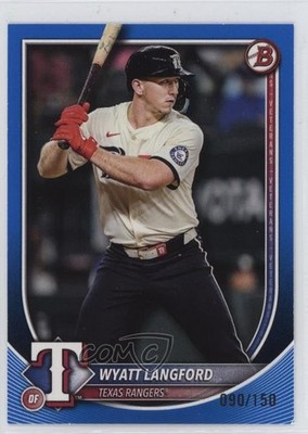 2025 Bowman Blue 90/150 Wyatt Langford #33 o7m