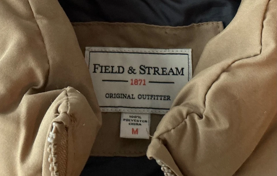 Field & Stream Original Outfitter Brown Puffer Vest Sleeveless Jacket Mens Med - Image 2 of 4