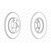 Ferodo 2X Bremsscheibe Vorne Ø276 Mm Voll FüR Mercedes-Benz A-Klasse W169