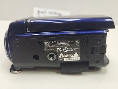Sony Handycam DCR-SX41 - Blue - 60x Optical Zoom Digital