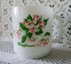 Vintage Glasbake Milk Glass Coffee Tea Cup Mug Mayflower Nova Scotia