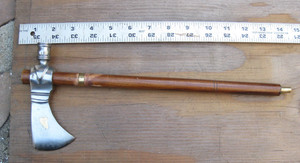 Modern Old West Red Cloud Style Peace Pipe Tomahawk Pipe Axe