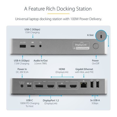 StarTech DK30C2DPEPUE Dual 4K Mac kompatible Dockingstation - neu, versiegelte Verpackung