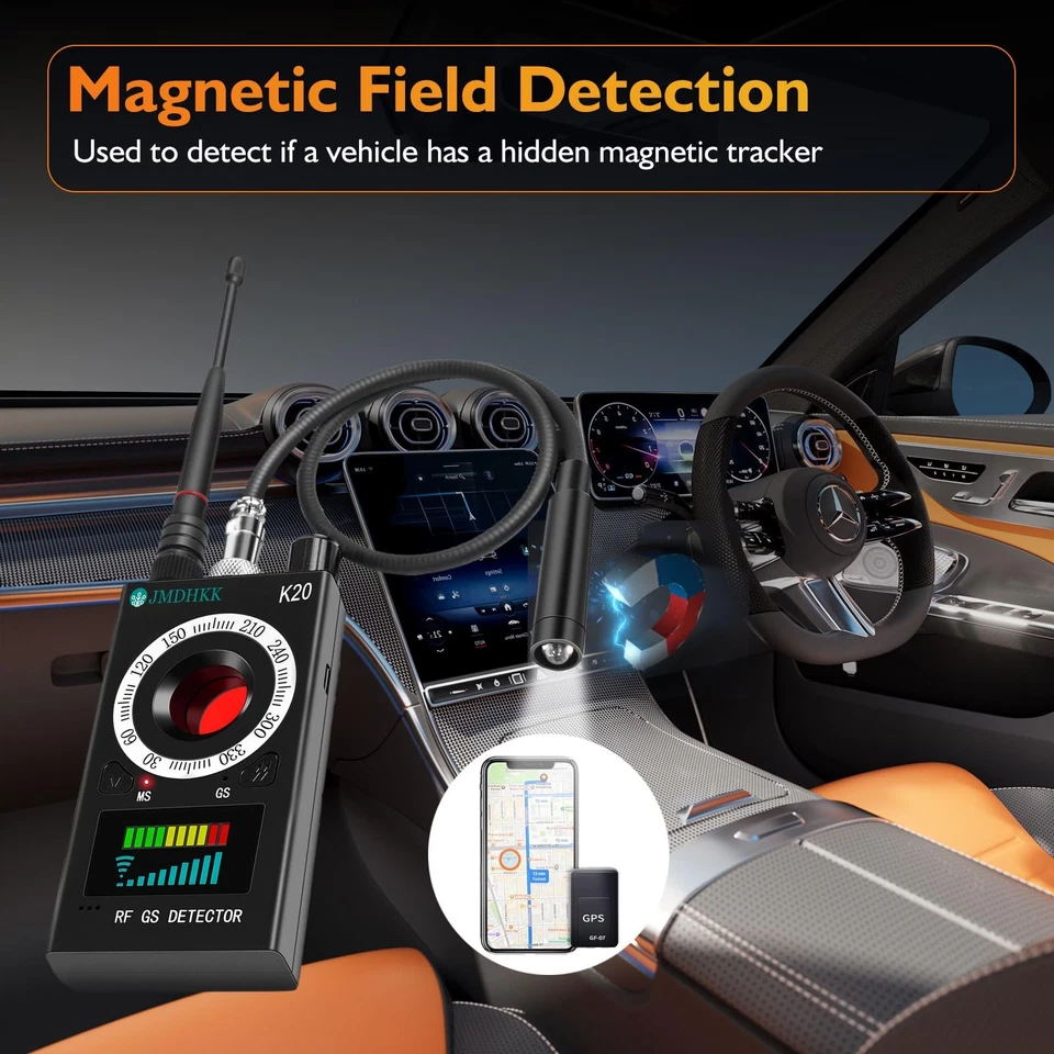Hidden Camera Detector, Bug Detector, Magnetic Field Detector for Privacy Pro... - Image 4 of 4