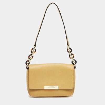 MICHAEL MICHAEL KORS Schultertasche hellbraun Leder Jade