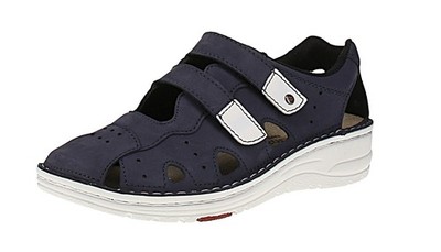 Berkemann 03100 Larena - Damen Sandalen - 353-Blau-Nubuk