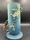 Vintage Roseville Pottery 387 Blue Floral/branch Handle Tankard Vase. ML