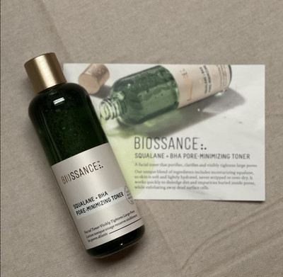 NIB 100% Authentic Biossance 2% BHA Pore Minimizing Toner + Squalane,4.0 oz