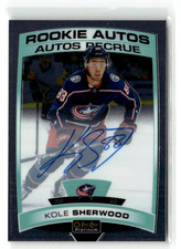 2019-20 O-Pee-Chee Platinum #R-SH - Kole Sherwood - Rookie Auto