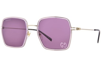 Gucci GG1848S 005 Sunglasses Women's Pink/Gold/Violet Square Shape